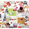 Stylish Paris print women boxer shorts featuring vintage designs and vibrant colors