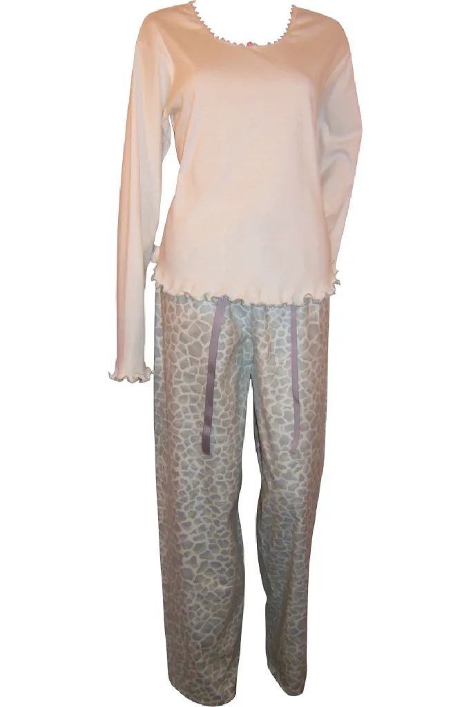 Colorful Giraffe PJ Bottom and Long Sleeve Tee - Grey (2021_10_09 23_25_59 UTC).webp