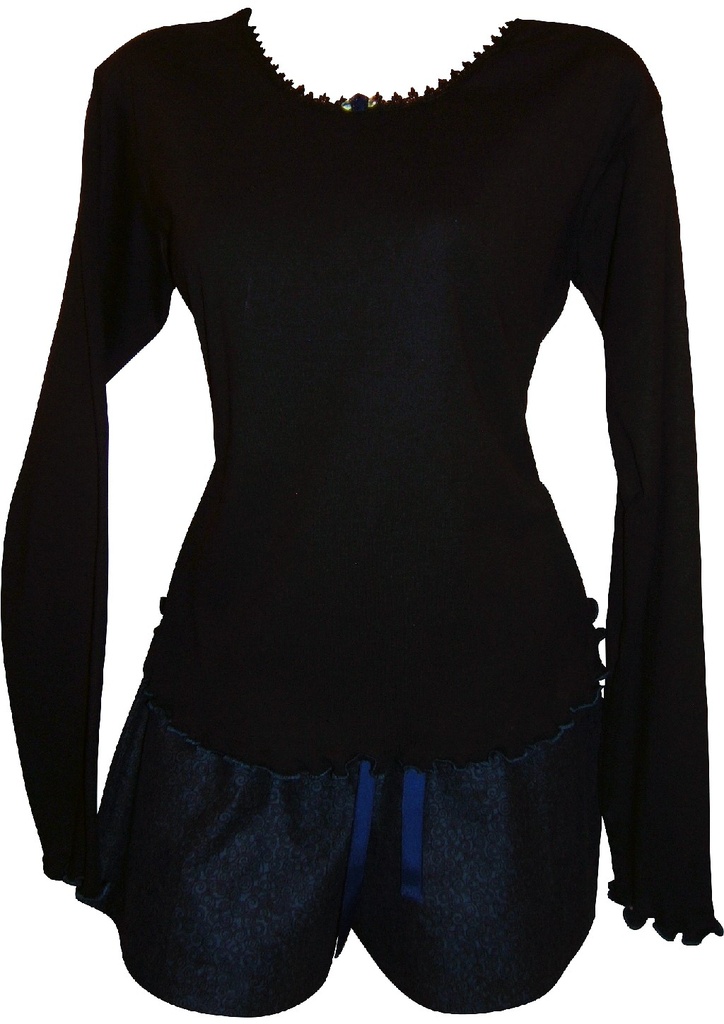 Crazy Swirls Boxer and Long Sleeve Tee - Navy.jpg