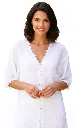 Crinkle PJ Top - White - 2.webp
