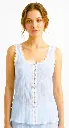 Crinkle Tank Top - Blue - 2.webp