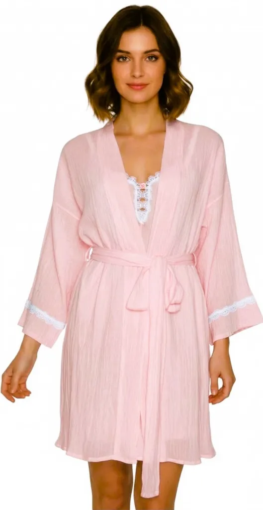 Crinkle Robe - Pink.webp