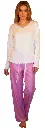 Crazy Swirls PJ Bottom & Long Sleeves Tee - Pink - 2.webp