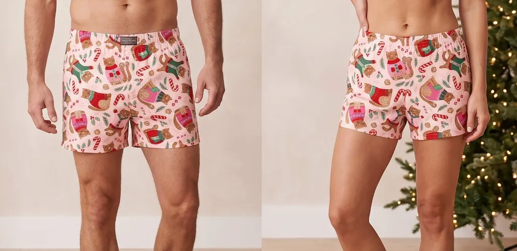 Christmas Gingerbread Cats Boxers.webp