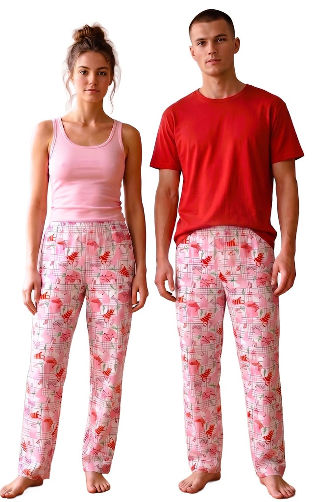 Christmas Cats PJ Bottoms - Pink - 2.jpg