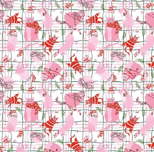 PINK HOLIDAY CATS ON PLAID.webp