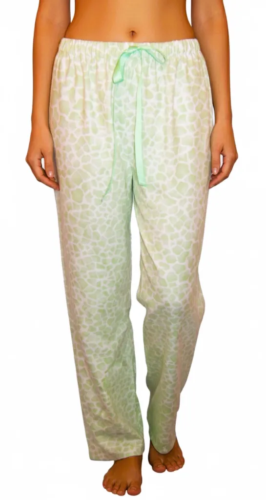 Colorful Giraffe PJ Bottom - Mint