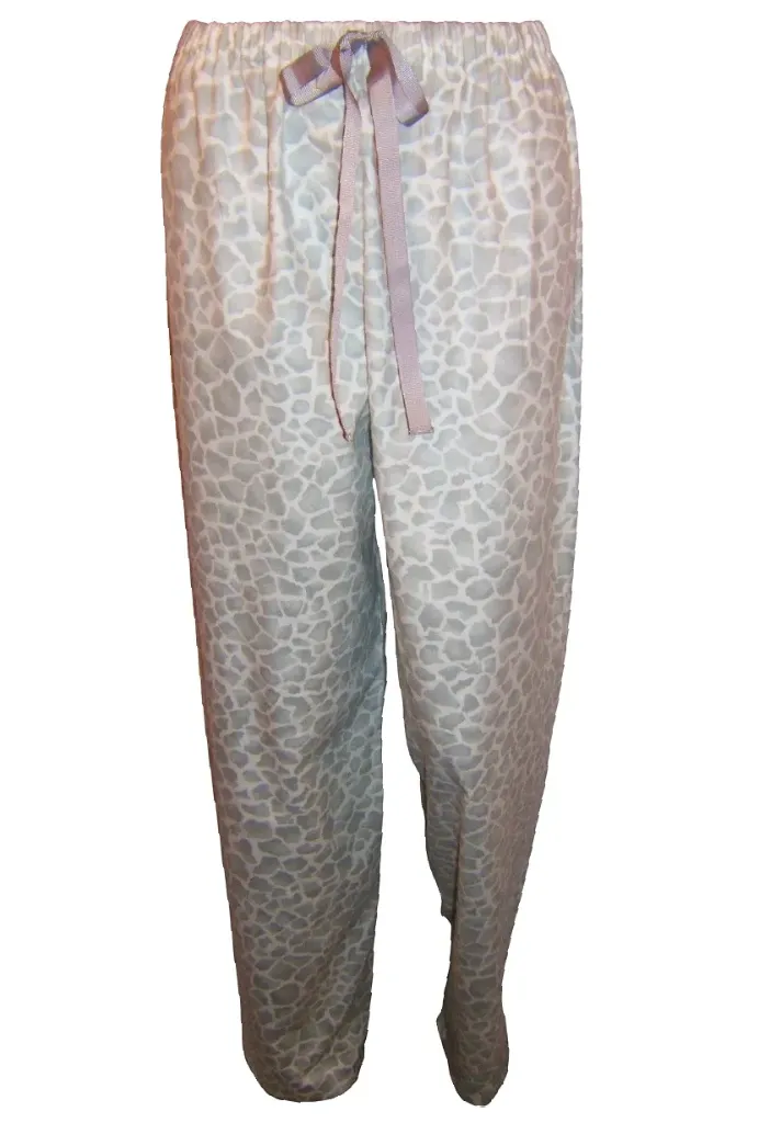 Colorful Giraffe PJ Bottom - Grey
