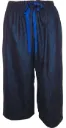 Crazy Swirls Capri PJ Bottom - Navy