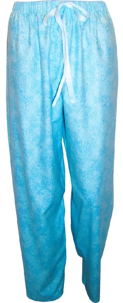 Crazy Swirls PJ Bottom - Blue