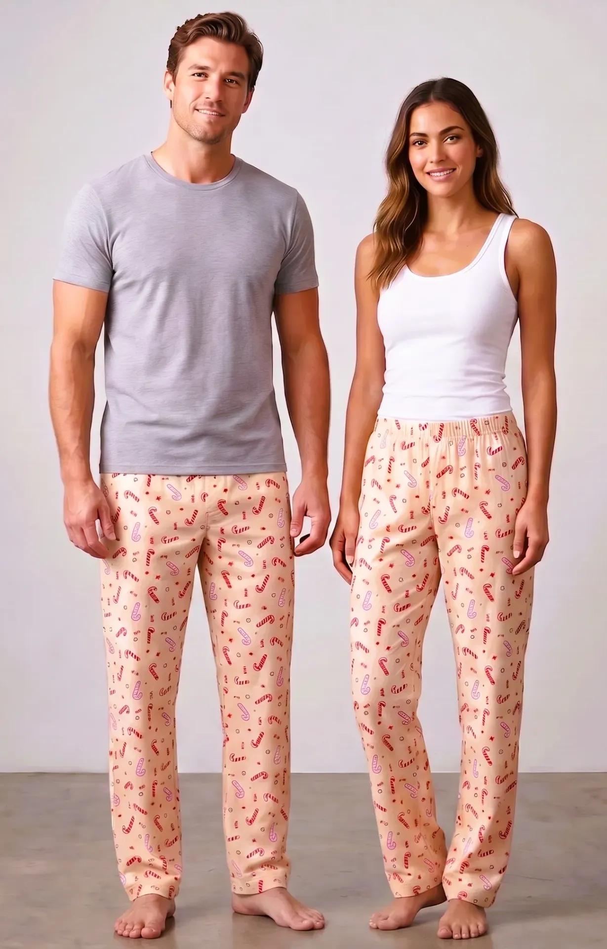 Candy Canes PJ Bottoms (Unisex)