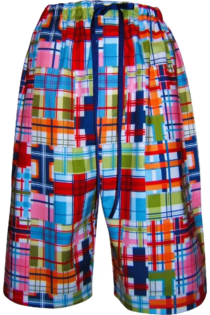 Comfort Zone Coastal Plaid Capri Bottom