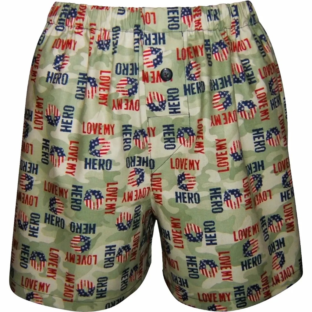 Love My Heroes Boxer Shorts