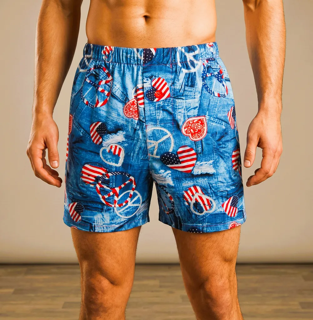 Love & Peace Boxer Shorts (Unisex)