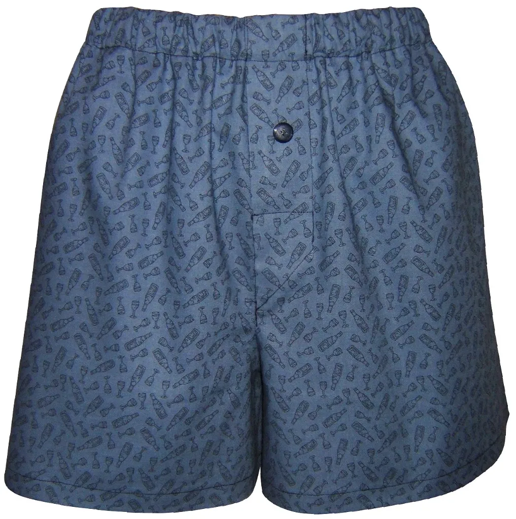 Wine Bottles & Glasses Boxer Shorts  