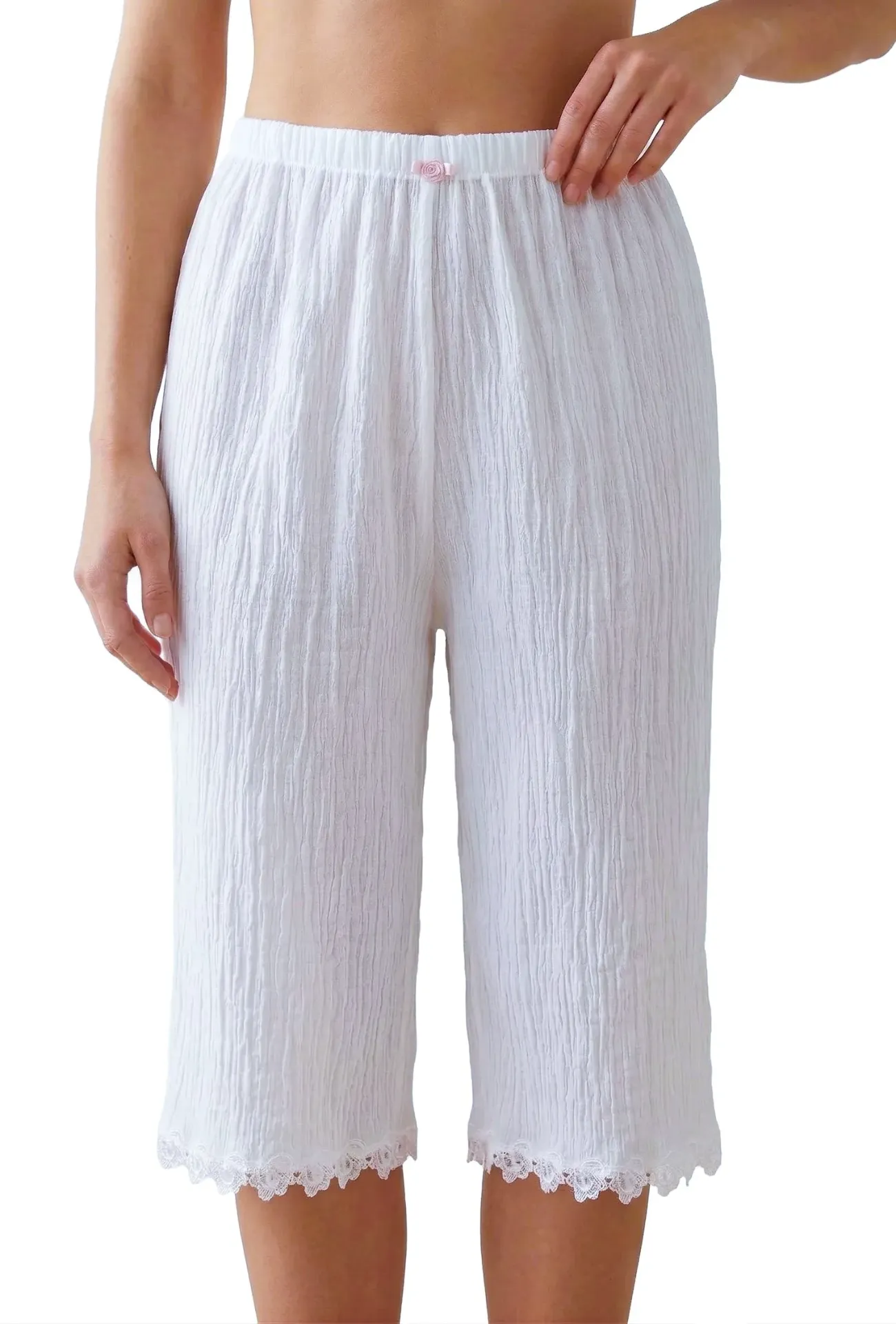 Crinkle Capri Bottom