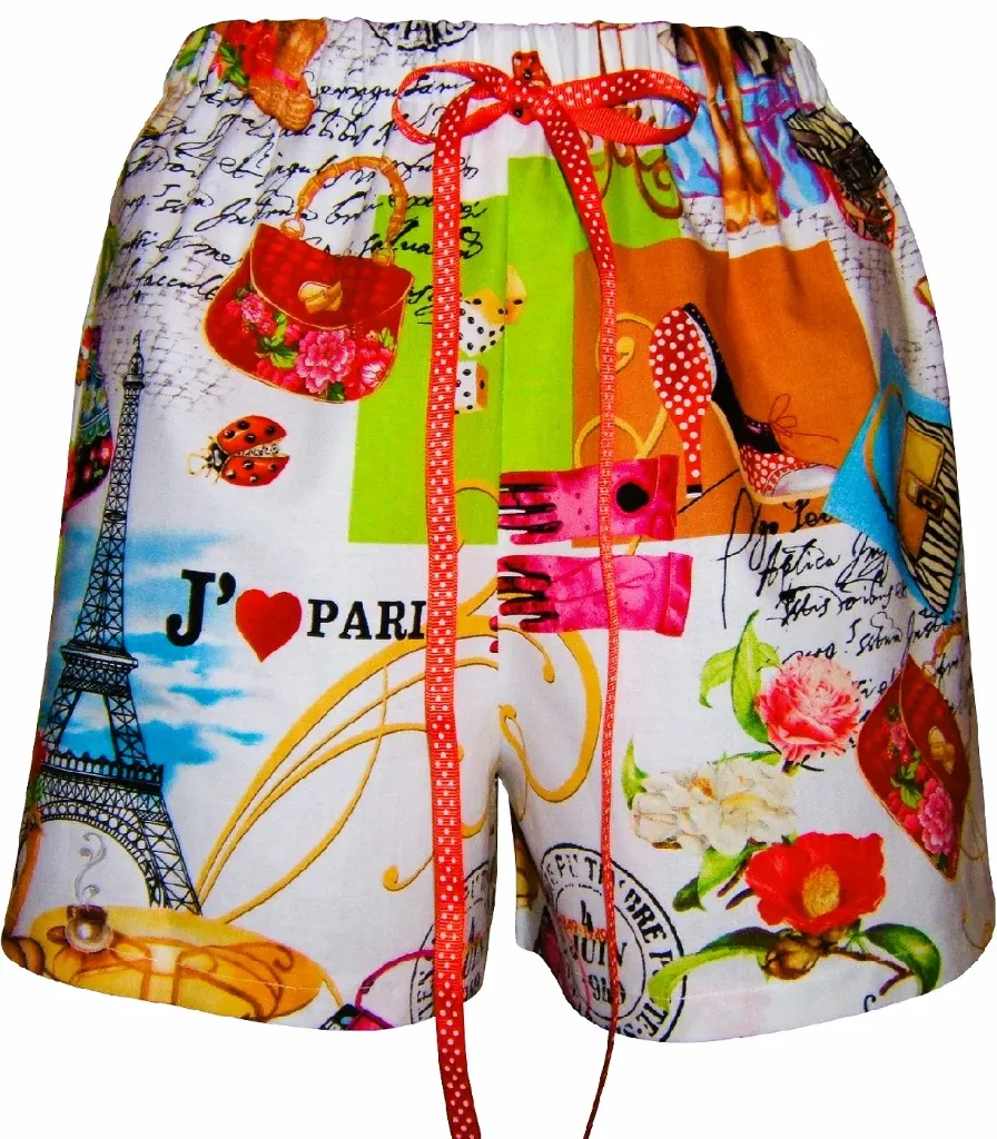 I Love Paris Print Boxer Shorts 